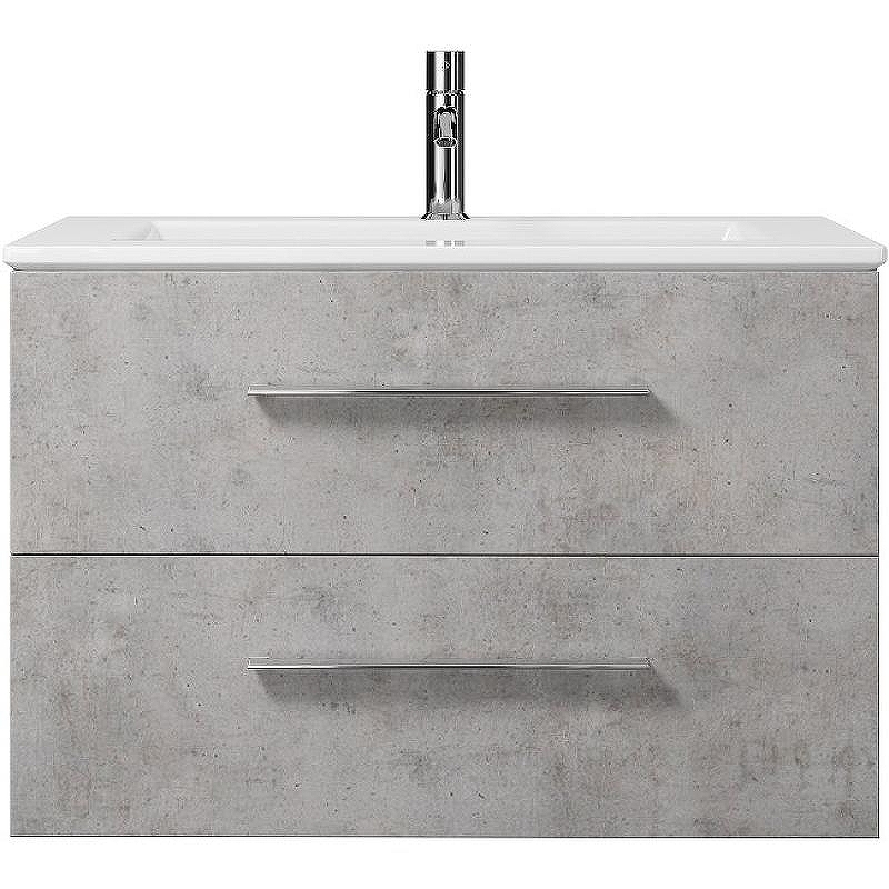 Тумба под раковину Creto Ares 80 10-1113B подвесная Серый Бетон