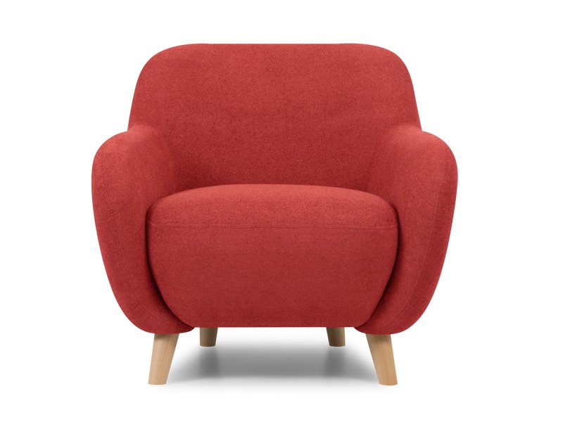 Кресло Ансил Велюр Красный