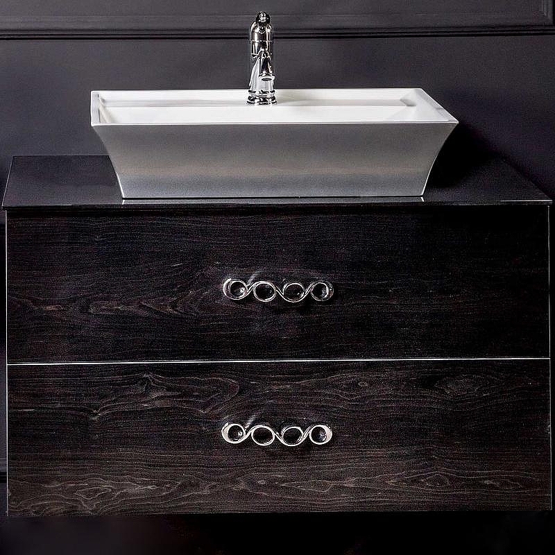 Тумба под раковину Boheme Armadi Art NeoArt 100 831-100-BW подвесная Black Wood