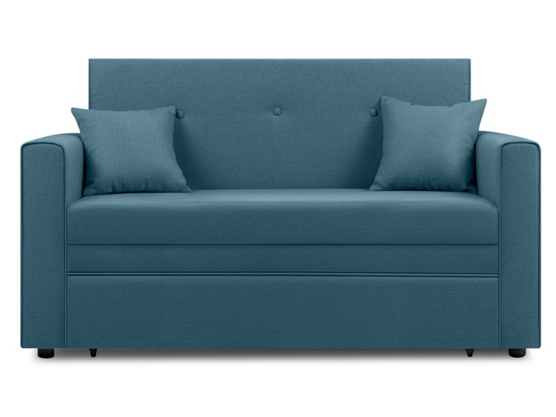 Диван прямой Види Рогожка Бирюзовый