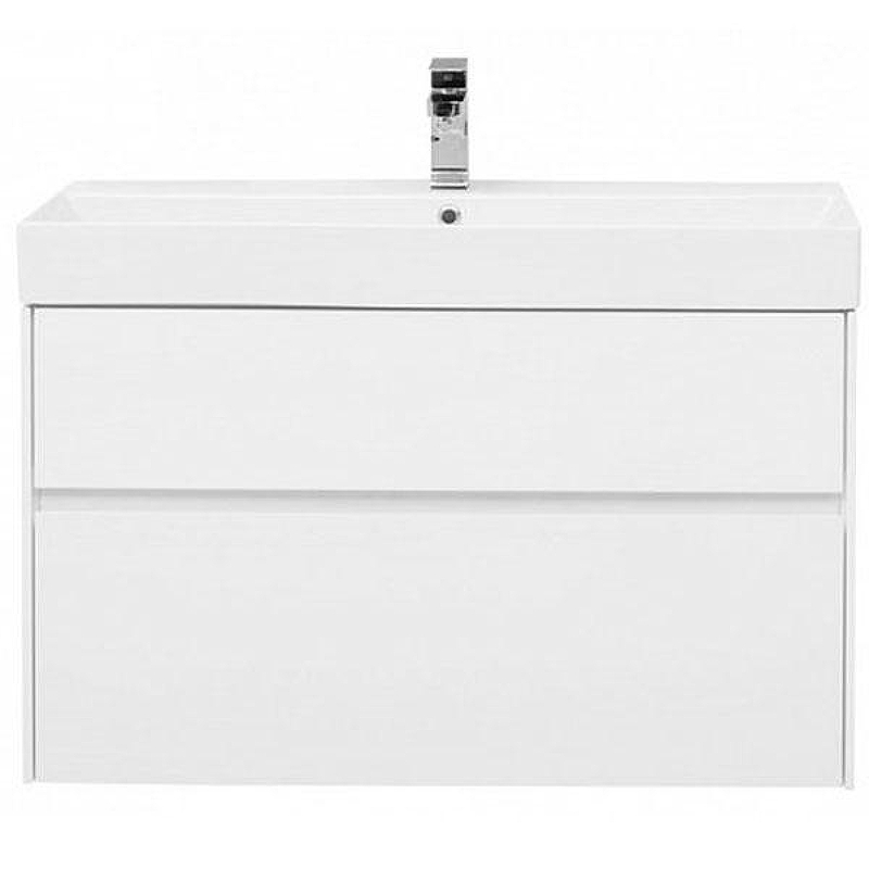 Тумба под раковину Aquanet Бруклин 100 203961 подвесная Белая