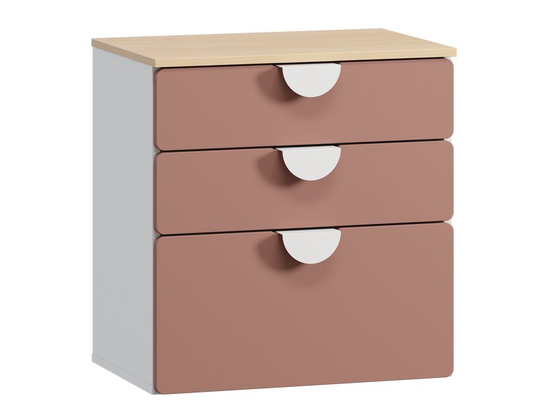 Комод детский Милна 2-60x65 Розовый