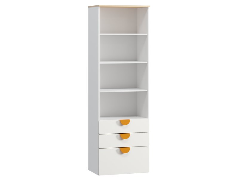 Стеллаж детский Милна 3-60x190 Белый