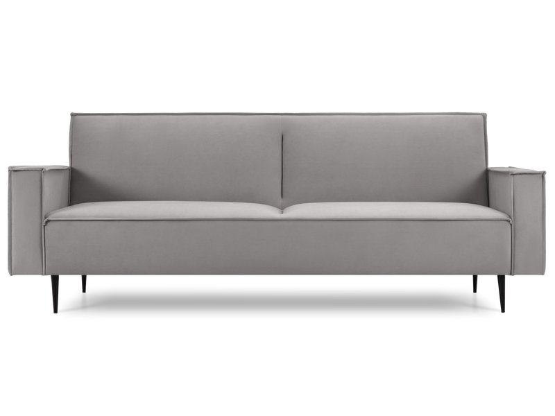 Диван прямой Риен Велюр Светло-серый