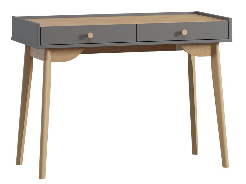 Стол Торвалль-4 110x50 Графитовый/Натуральный