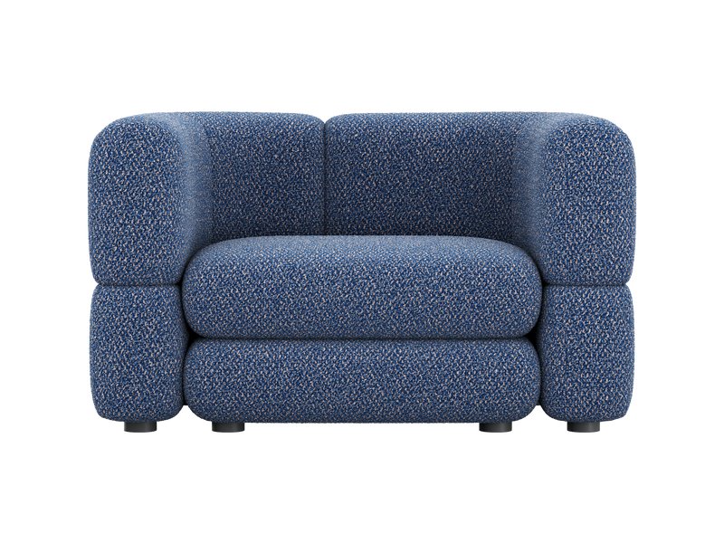 Кресло Брера Букле Синий