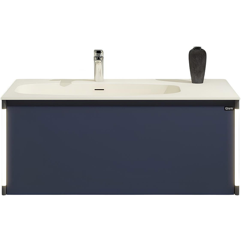 Тумба с раковиной Black&White Universe U945.1000 100 9451000 подвесная Dark Blue