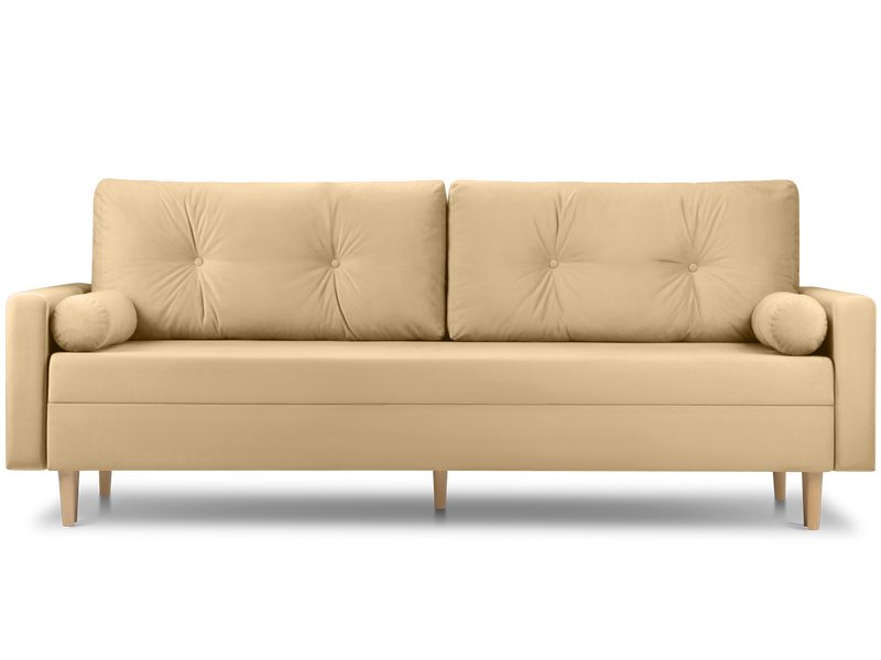 Диван прямой Нумо Велюр Песочный