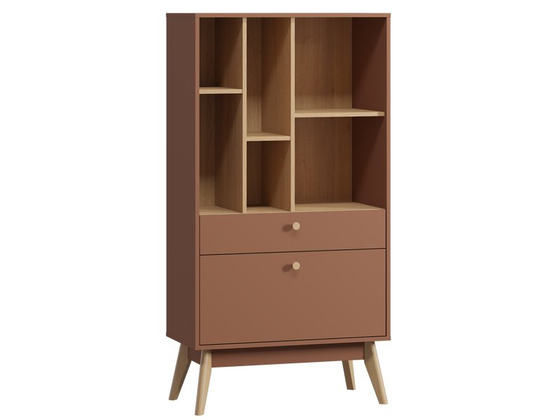 Стеллаж Торвалль 2-80x153 Терракотовый