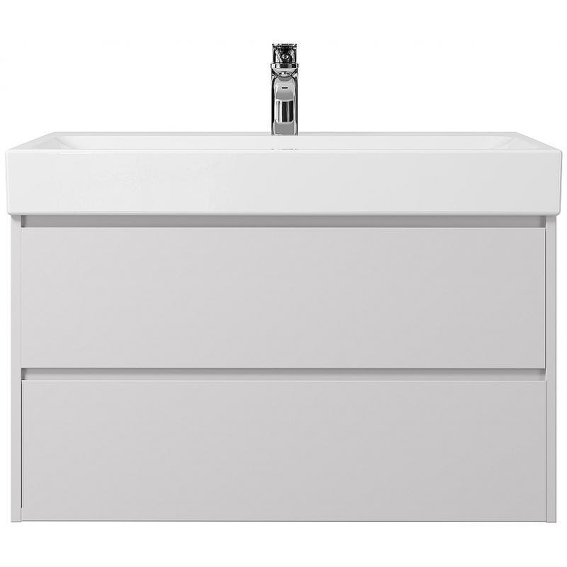 Тумба под раковину Creto Scala 80 3-1078W подвесная Белая глянцевая