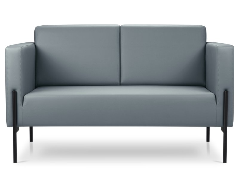 Диван прямой Боско-2 Экокожа Серый