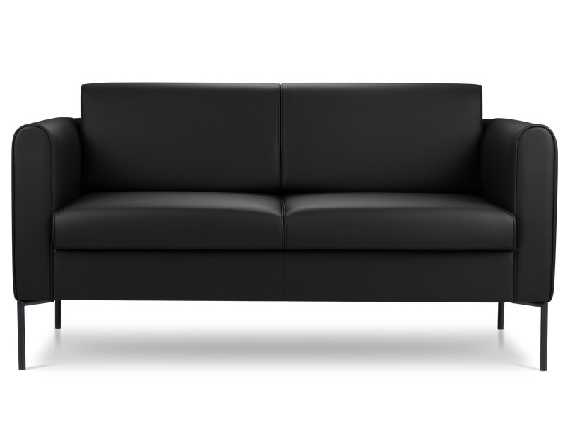 Диван прямой Кинси-2 Экокожа Черный