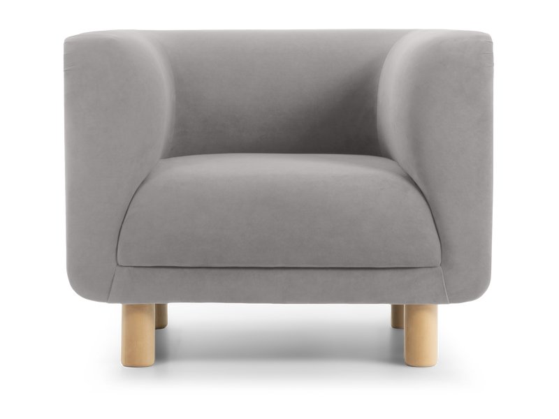 Кресло Венето Велюр Светло-серый