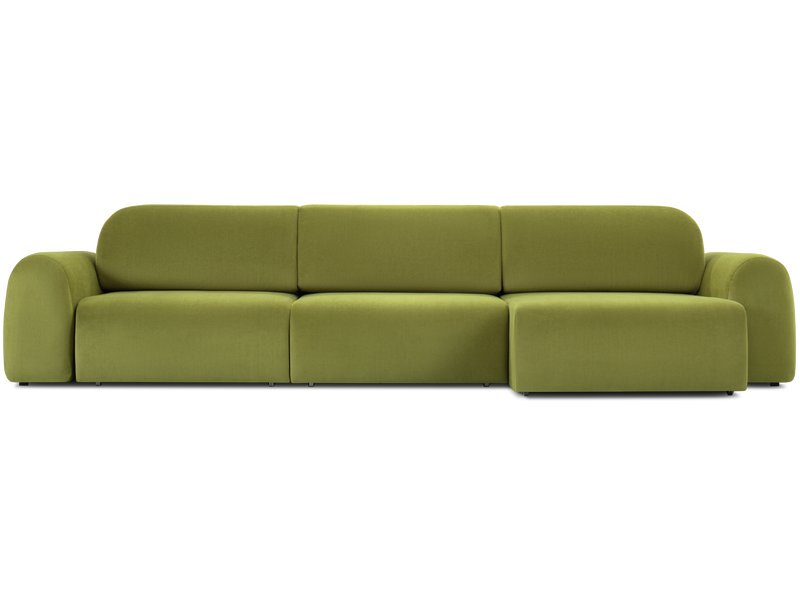 Диван угловой Лилт-2 Велюр Оливковый