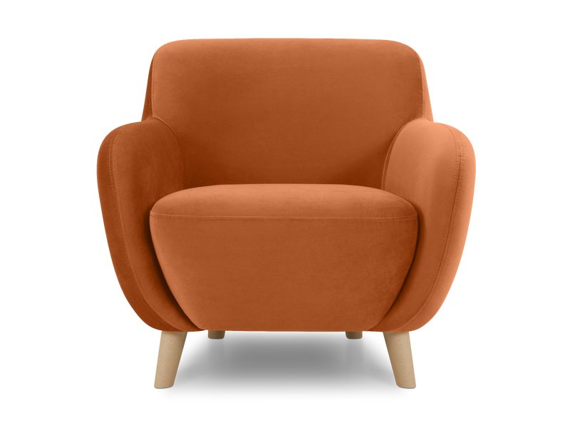 Кресло Ансил Велюр Терракотовый