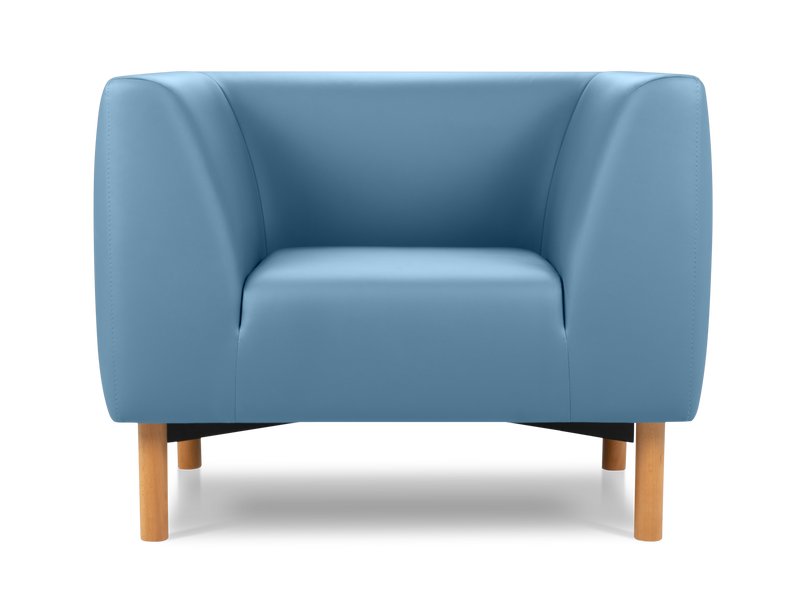 Кресло Риард Экокожа Голубой