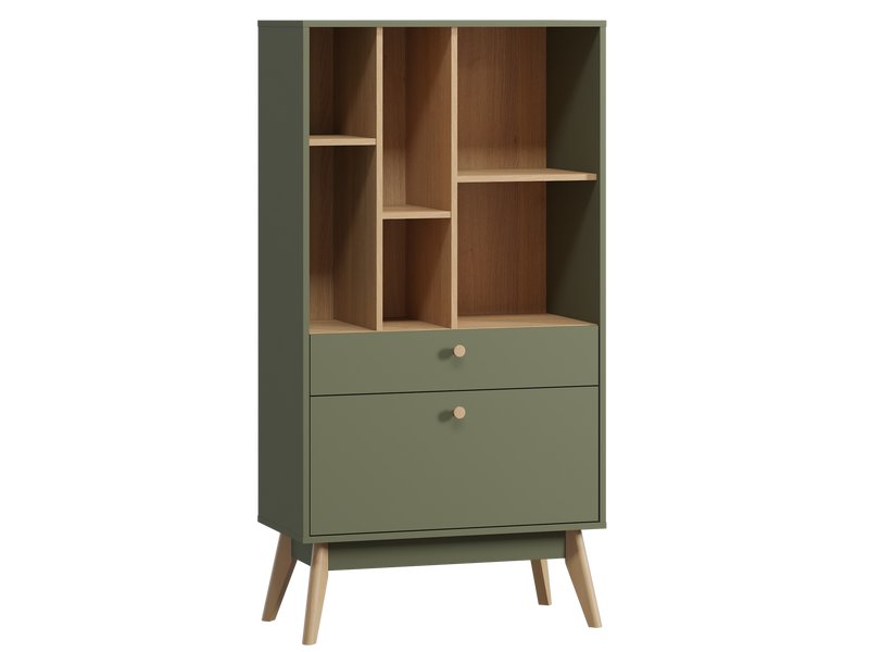 Стеллаж Торвалль 2-80x153 Оливковый