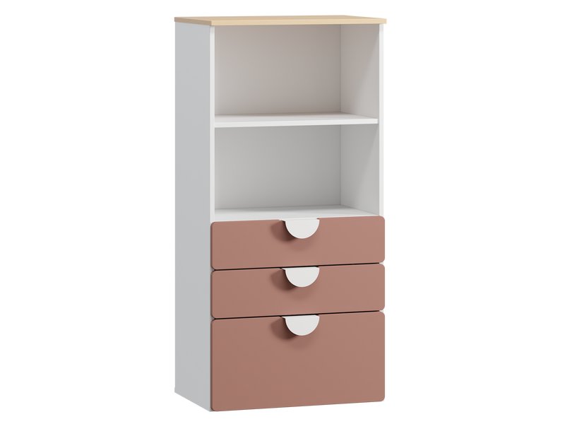 Стеллаж детский Милна 1-60x127 Розовый