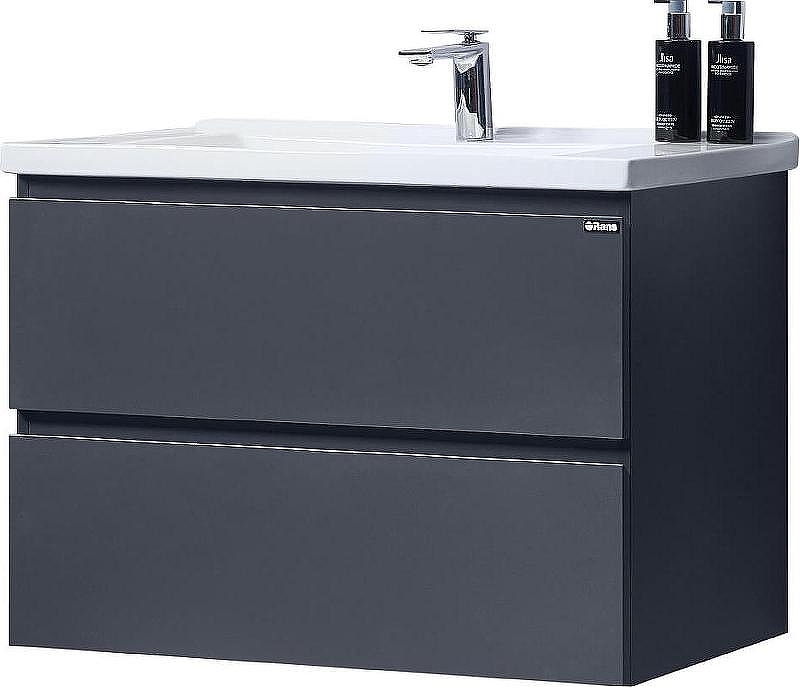 Тумба с раковиной Orans BC-4023-600 4023600З Матовый графитовый