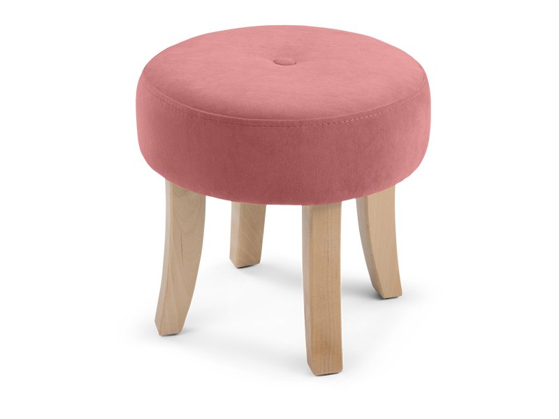 Пуф Дадли Велюр Розовый