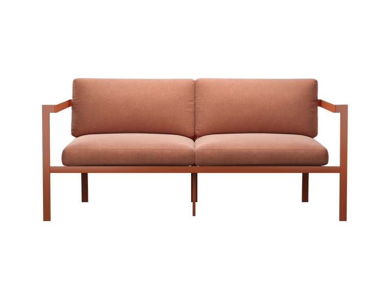 Диван садовый Лотус Рогожка Терракотовый