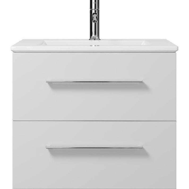 Тумба с раковиной Creto Ares 60 10-1161W+1161-001-0126 подвесная Белая