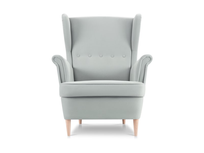Кресло Дженкс Велюр Светло-серый