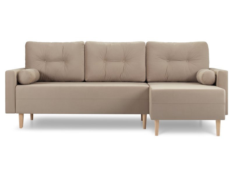 Диван угловой Нумо Велюр Латте