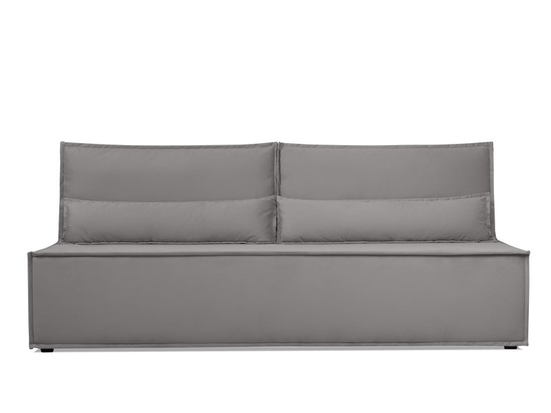 Диван прямой Стаус Велюр Светло-серый