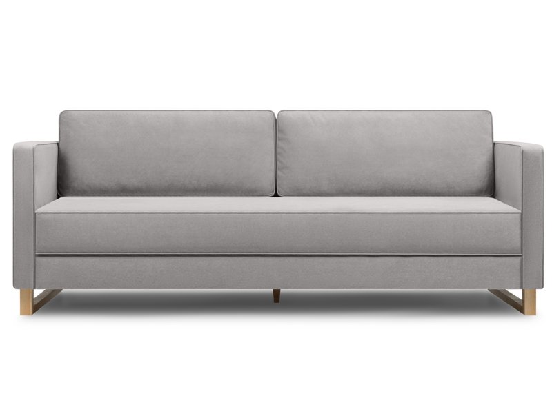 Диван прямой Данста Велюр Светло-серый