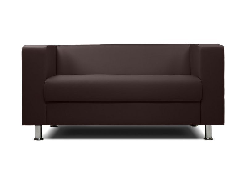 Диван прямой Эрвин-2 Экокожа Коричневый