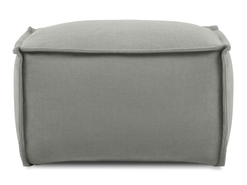 Пуф Эби Мини Вельвет Светло-серый