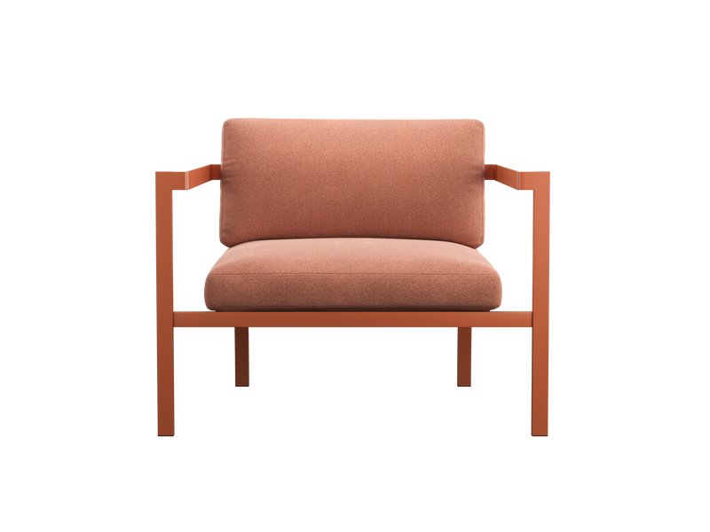 Кресло Лотус Рогожка Терракотовый