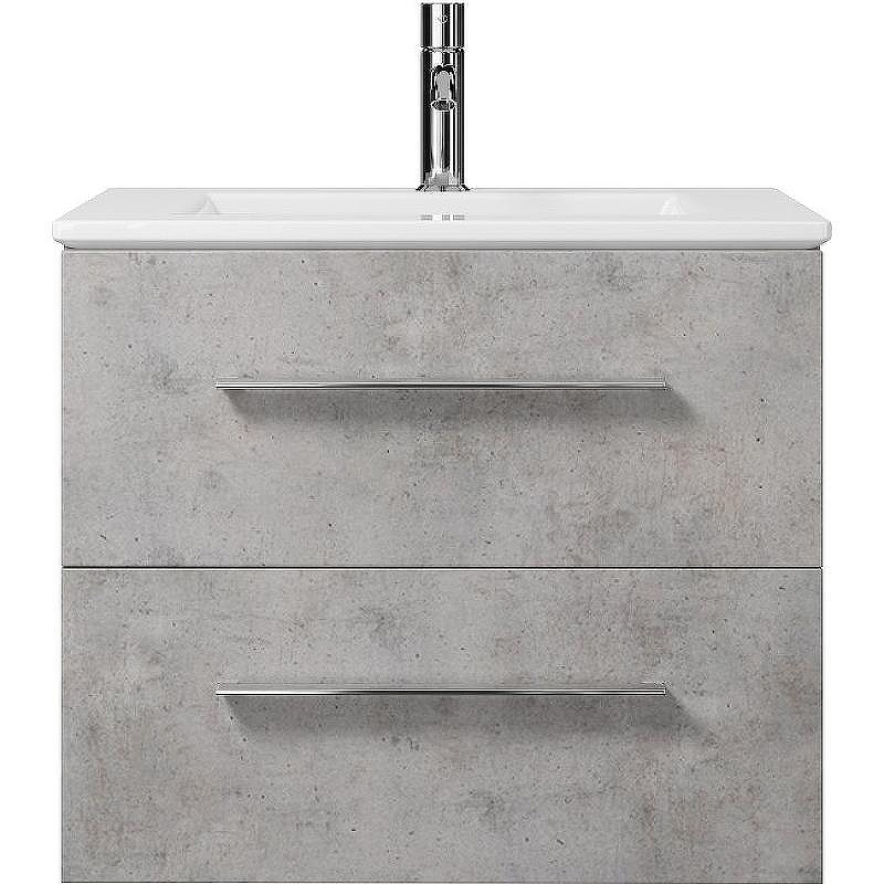 Тумба под раковину Creto Ares 60 10-1161B подвесная Серый Бетон