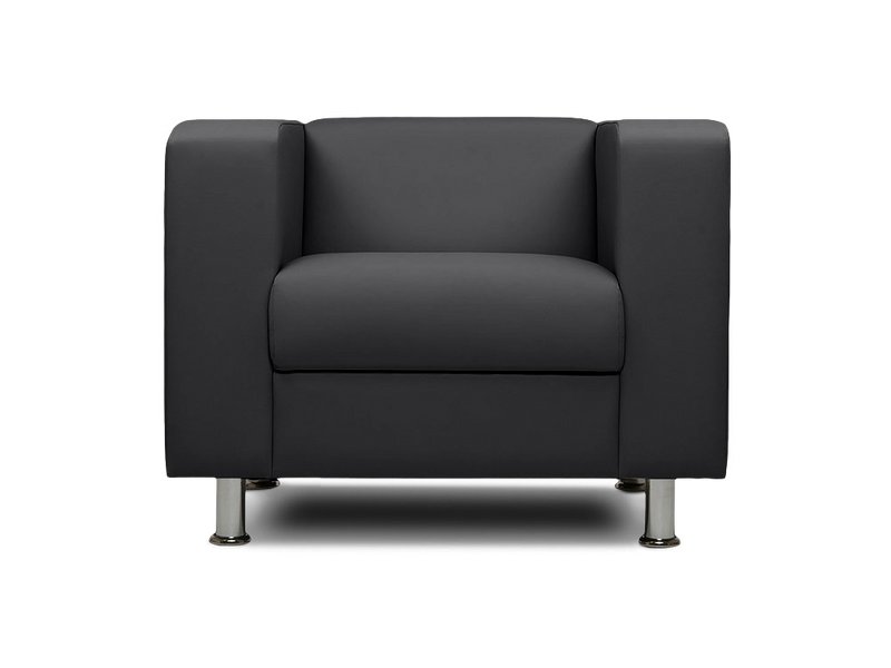 Кресло Эрвин Экокожа Серый