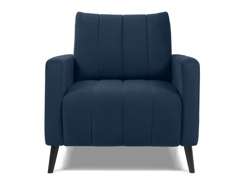 Кресло Маркфул Велюр Синий