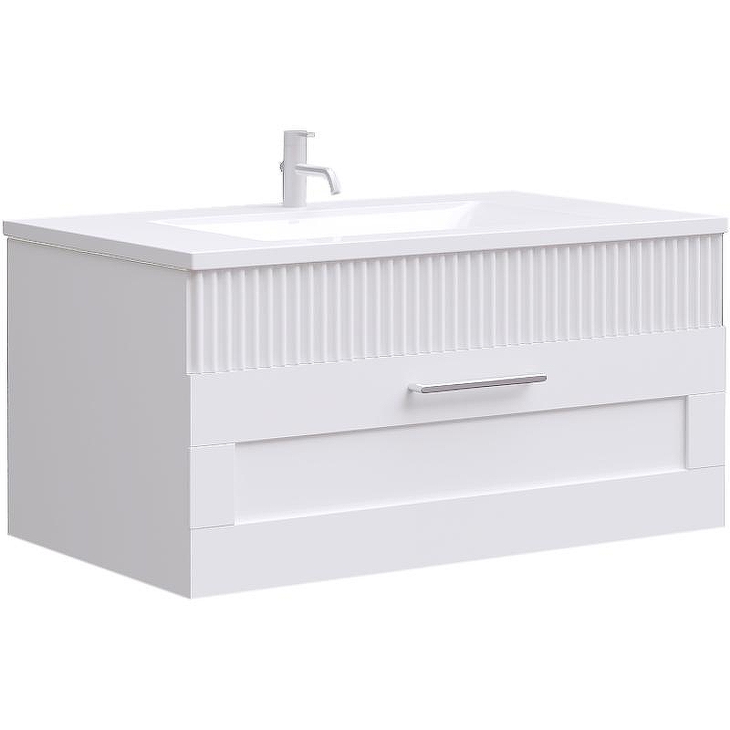 Тумба c раковиной SanVit Турин-1 80 kturin1080 подвесная Белая