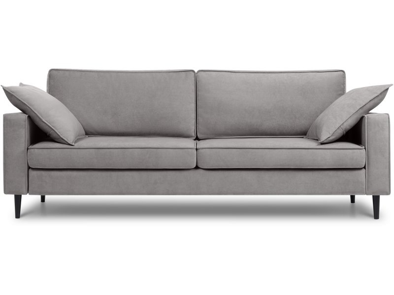 Диван прямой Дисент Велюр Светло-серый