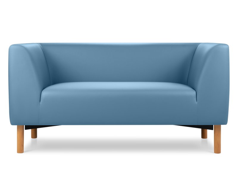 Диван прямой Риард-2 Экокожа Голубой