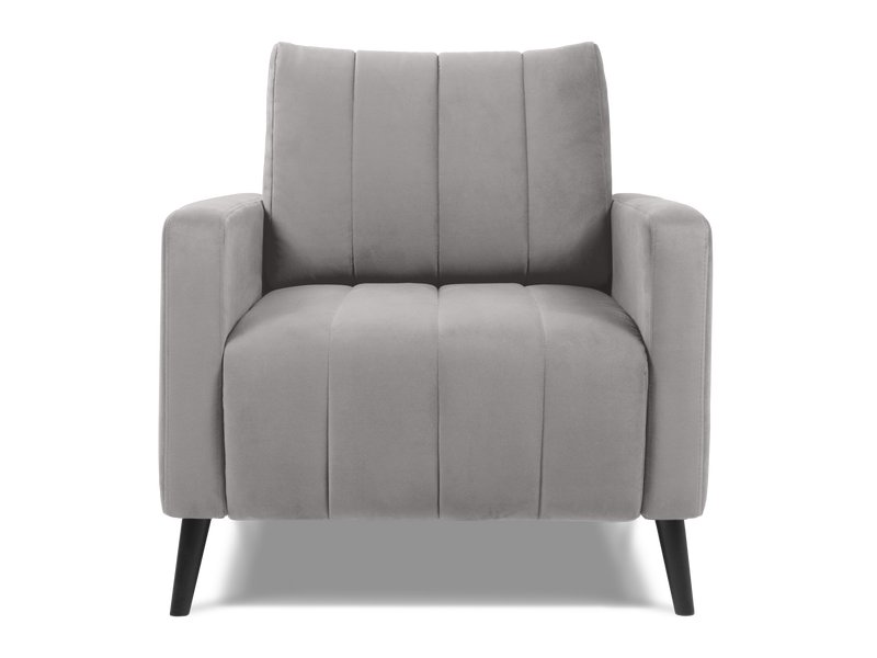 Кресло Маркфул Велюр Светло-серый