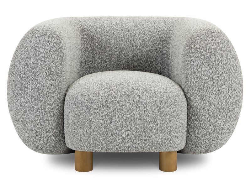Кресло Лонди Букле Серый