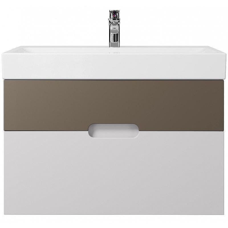 Тумба под раковину Creto Malibu 80 7-1078CapS подвесная Capuchino Soft