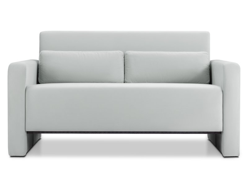 Диван прямой Ланер-Мини 120 Велюр Светло-серый