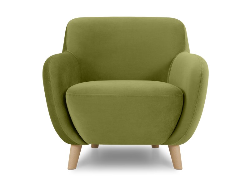 Кресло Ансил Велюр Оливковый