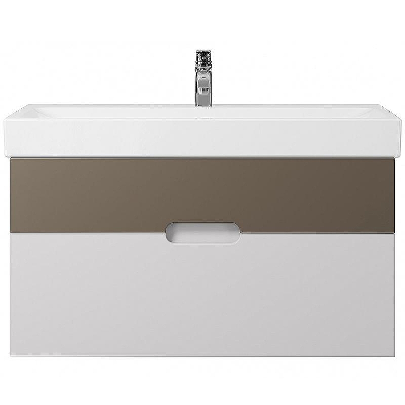 Тумба под раковину Creto Malibu 100 7-1079CapS подвесная Capuchino Soft