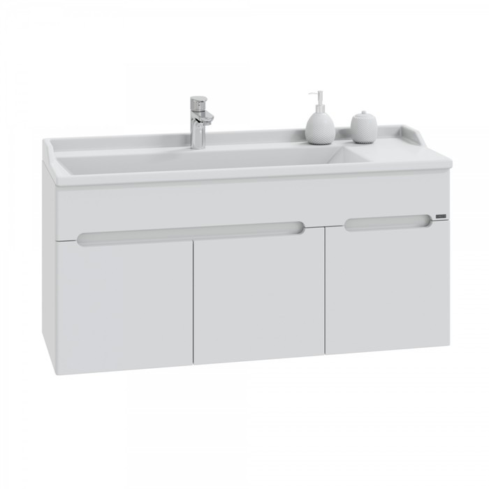 Тумба подвесная «СаНта. Лондон 120», с раковиной «Сириус 120», цвет белый