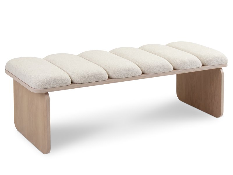 Банкетка Хоши-2 Шенилл Молочный