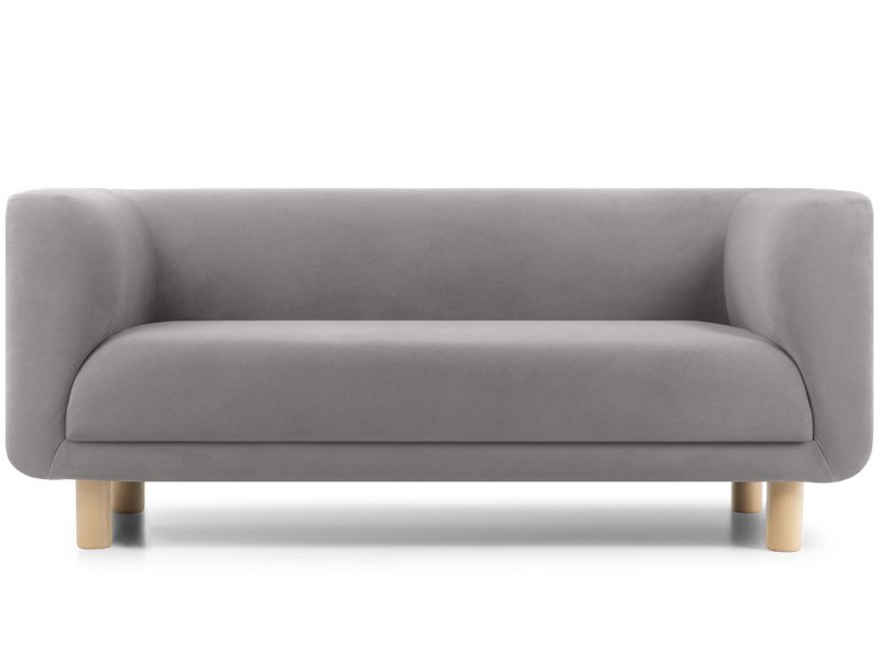 Кушетка Венето Велюр Светло-серый