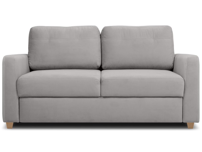 Диван прямой Бруквиль Велюр Светло-серый