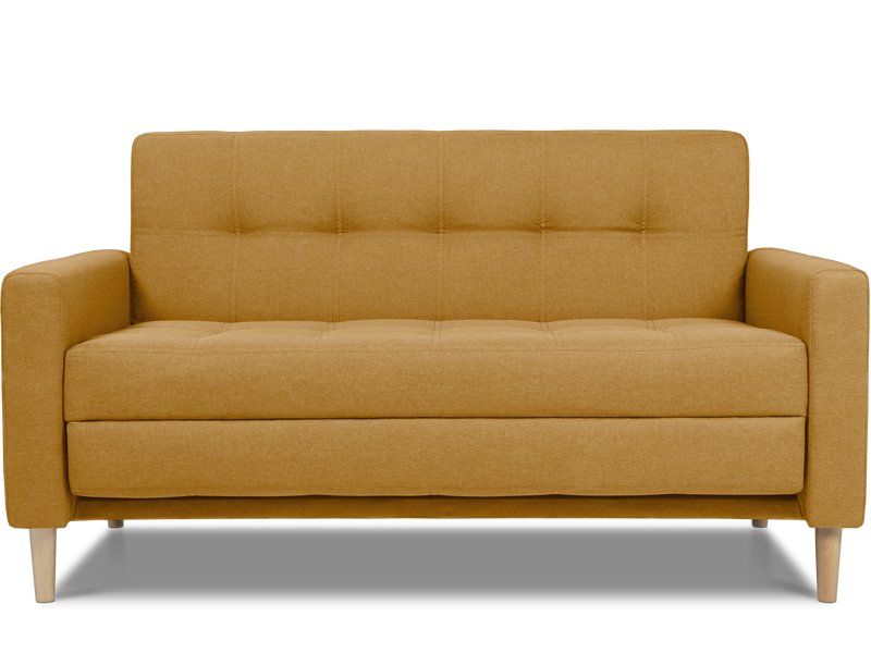 Диван прямой Нумо-Мини 140 Рогожка Желтый